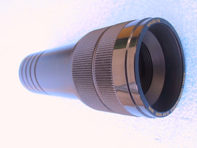Kodak S-AV 70-120mm 3.5 Vario Retinar 1000 Zoom Slide Projector Lens - KX Camera Kodak Slide Projectors Since 1980 - 1732-1/2 Grand Ave. Santa Barbara, CA 93103 805-963-5625